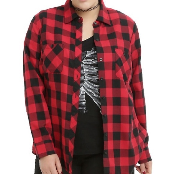 Hot Topic Tops - Red Flannel Hot Topic
